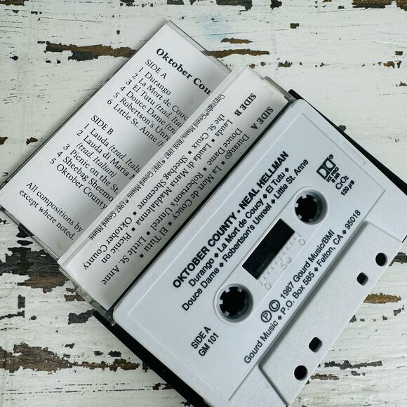 Oktober County Neal Hellman 1987 Gourd Music Cassette Tape Contemporary GM 101 - Picture 4 of 7